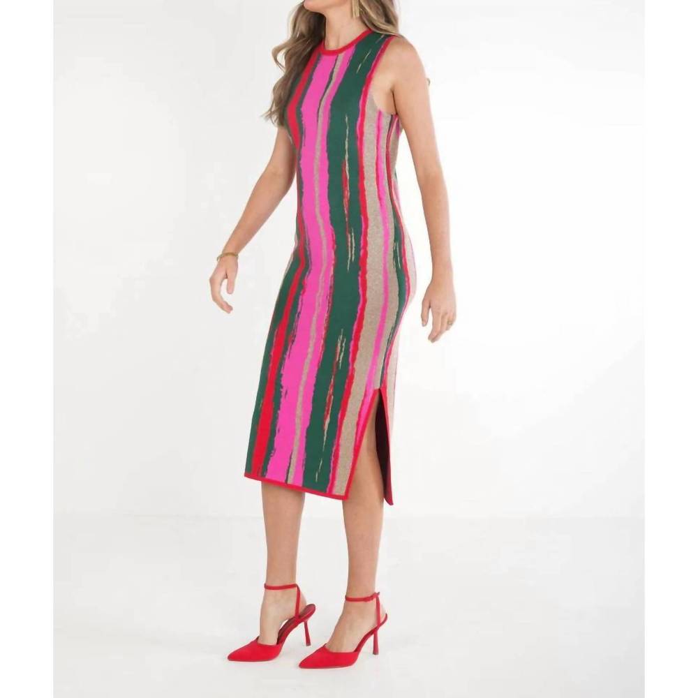 NEW EMILY MCCARTHY simone sweater dress in tinsel - Picture 3 of 4